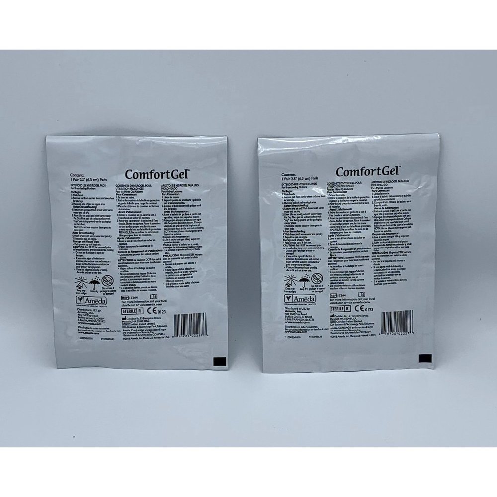 Ameda ComfortGel hydrogel pads, 2 pairs, NEW in STERILE Packaging!